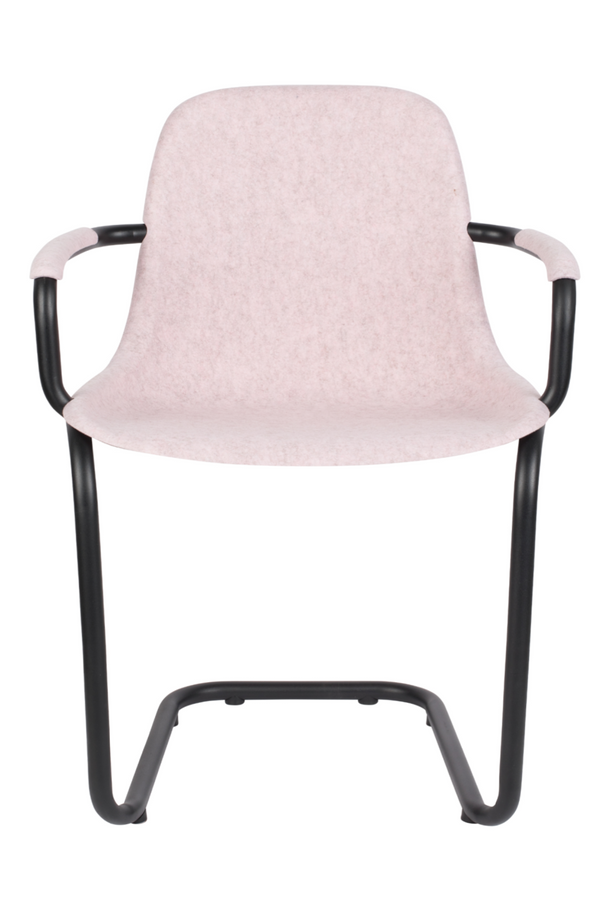 Pink Molded Dining Armchairs (2) | Zuiver Thirsty | DutchFurniture.com