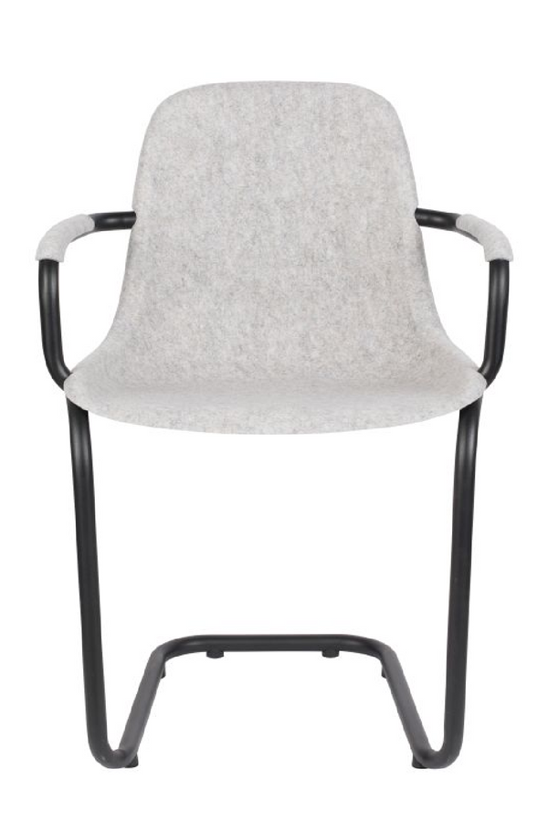 Ash Gray Molded Dining Armchairs (2) | Zuiver Thirsty | DutchFurniture.com