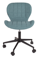Blue Upholstered Bucket Office Chair | Zuiver OMG | Dutchfurniture.com