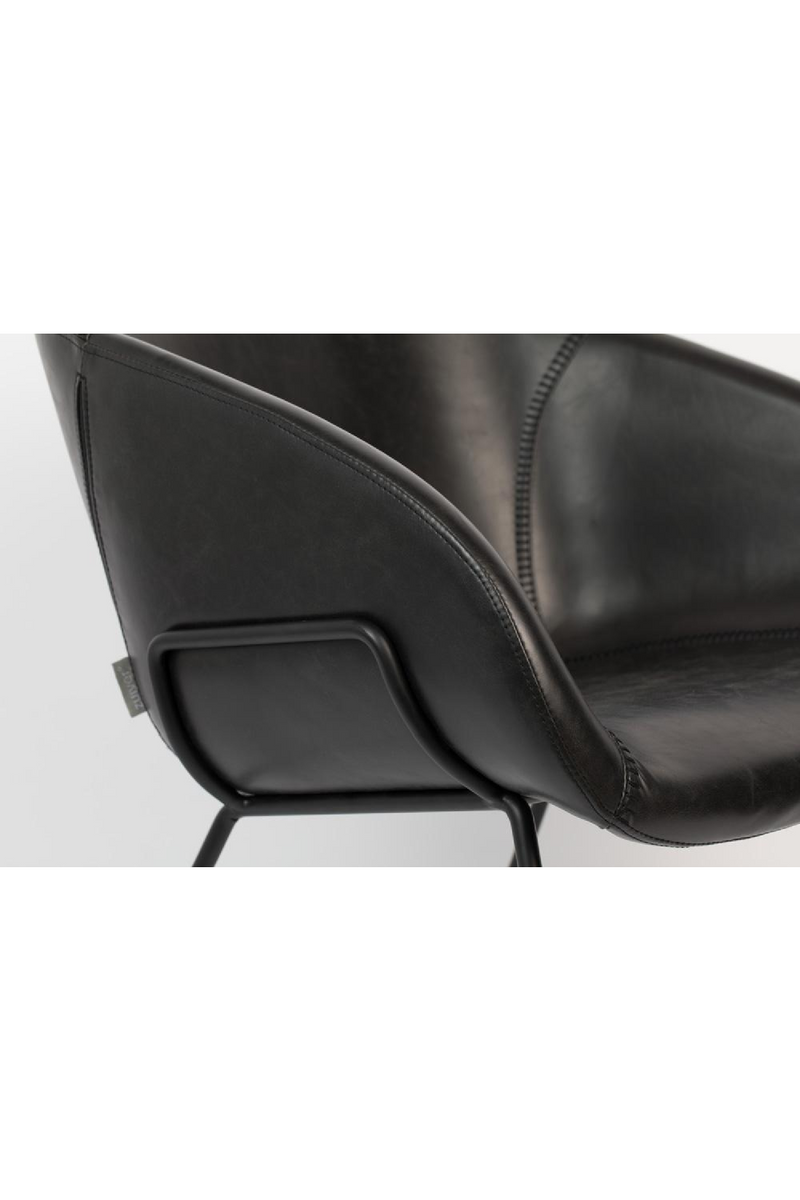 Black Leather Office Chair | Zuiver Nikki | Dutchfurniture.com