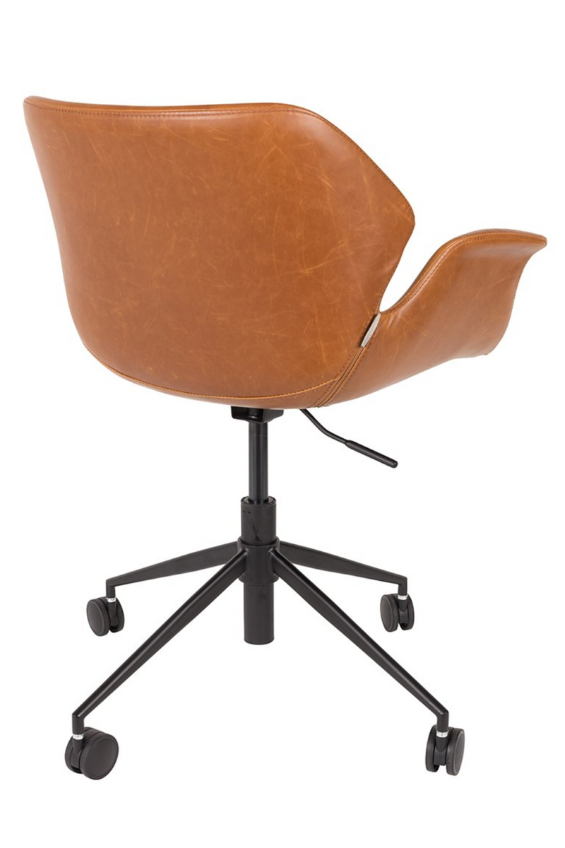 Betekenis Demon straal Brown Leather Butterfly Office Chair | Zuiver Nikki | Dutch Furniture –  DUTCHFURNITURE.COM