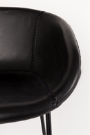 Black Leather Barrel Barstools (2) | Zuiver Feston | Dutchfurniture.com