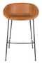 Brown Leather Barrel Barstools (2) | Zuiver Feston | Dutchfurniture.com