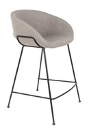 Gray Upholstered Counter Stools (2) | Zuiver Feston | Dutchfurniture.com