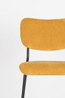 Yellow Upholstered Barstools (2) | Zuiver Benson | DutchFurniture.com