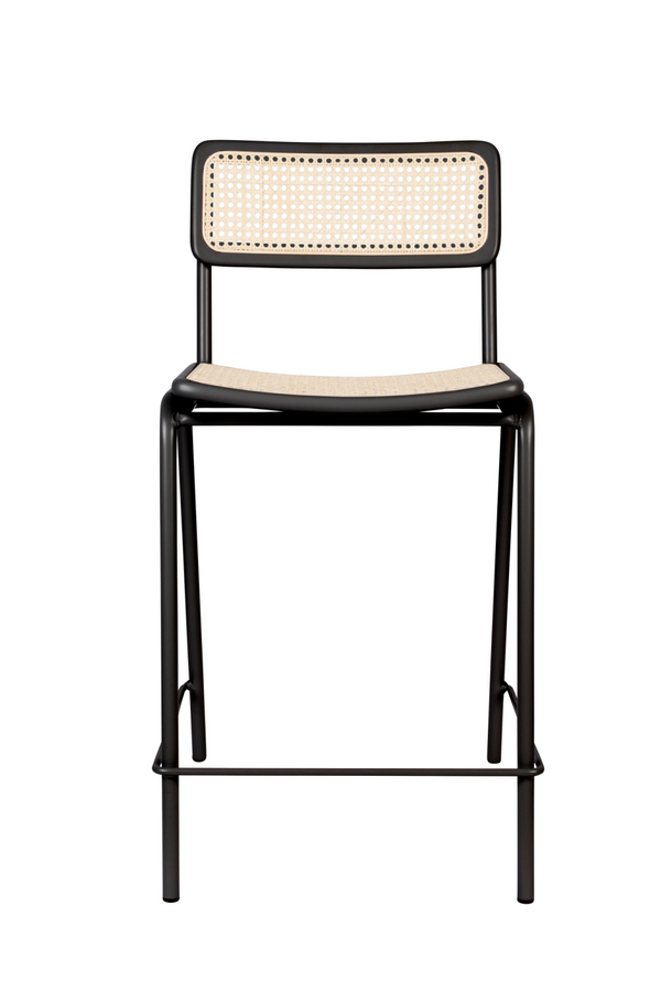 Wood Framed Rattan Counter Stools (2) | Zuiver Jort | Dutchfurniture.com