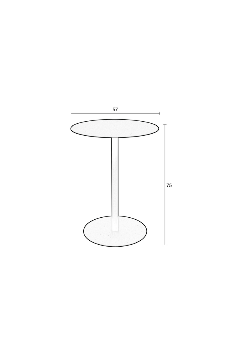 Black Pedestal Bistro Table | Zuiver Snow | Dutchfurniture.com