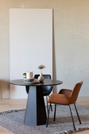 Round Black Dining Table | Zuiver Pilar | Dutchfurniture.com