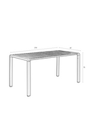 Slatted Aluminum Garden Table | Zuiver Vondel | Dutchfurniture.com