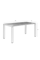 Slatted Aluminum Garden Table | Zuiver Vondel | Dutchfurniture.com