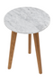 White Marble End Table (S) | Zuiver White Stone | DutchFurniture.com