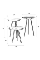 Pastel Tray Top End Tables (3) | Zuiver Enamel | DutchFurniture.com