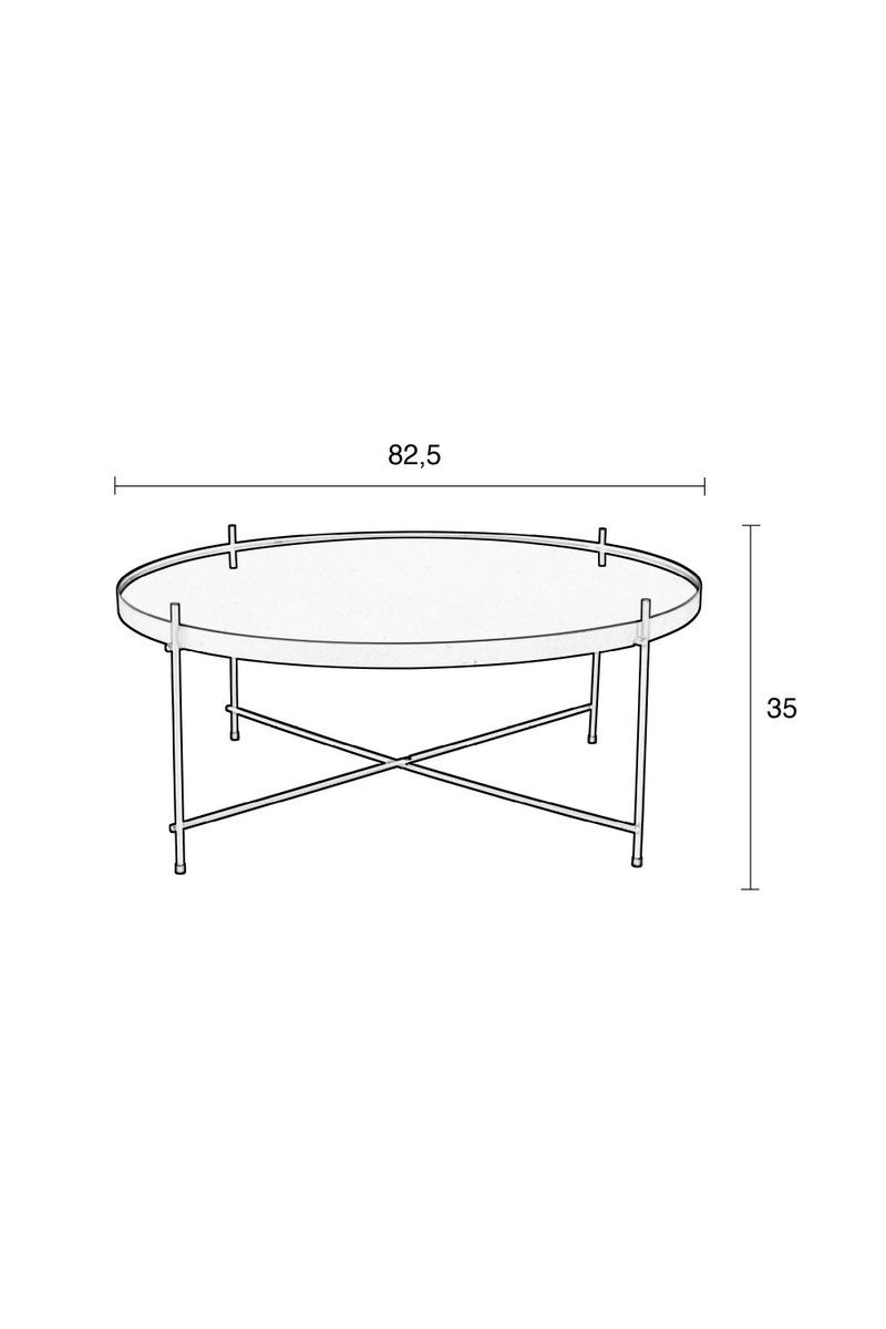Round Framed Side Table (XXL) | Zuiver Cupid | Dutchfurniture.com