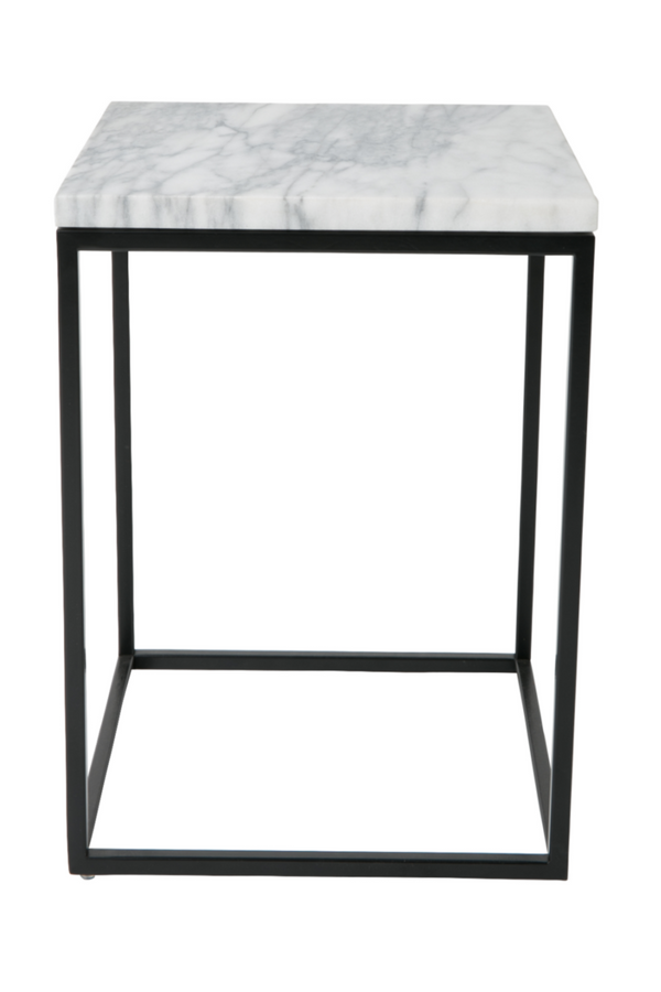 Square White Marble End Table | Zuiver Power | DutchFurniture.com