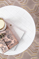 Round White Tile End Table | Zuiver Glazed | DutchFurniture.com