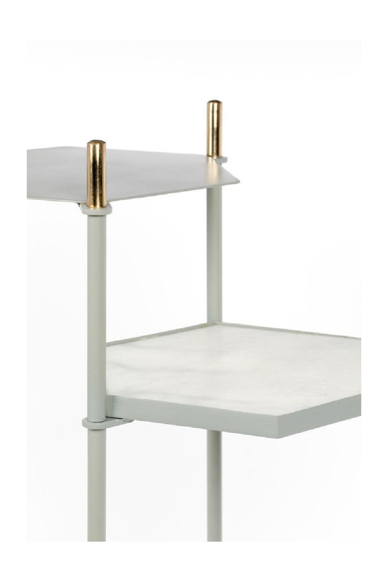 Gray Marble Inlay End Table | Zuiver Honeycomb | Dutchfurniture.com