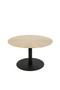 Lacquered Pedestal Coffee Table | Zuiver Snow | Dutchfurniture.com
