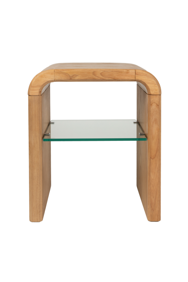 Oak Curved Side Table | Zuiver Brave | Dutchfurniture.com
