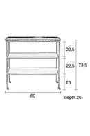 Rectangular Wheeled Side Table | Zuiver Gusto | Dutchfurniture.com