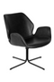 Black Leather Butterfly Swivel Chair | Zuiver Nikki | Dutchfurniture.com