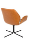 Brown Leather Butterfly Swivel Chair | Zuiver Nikki | OROA TRADE