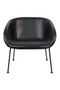 Black Leather Lounge Chair | Zuiver Feston | Dutchfurniture.com