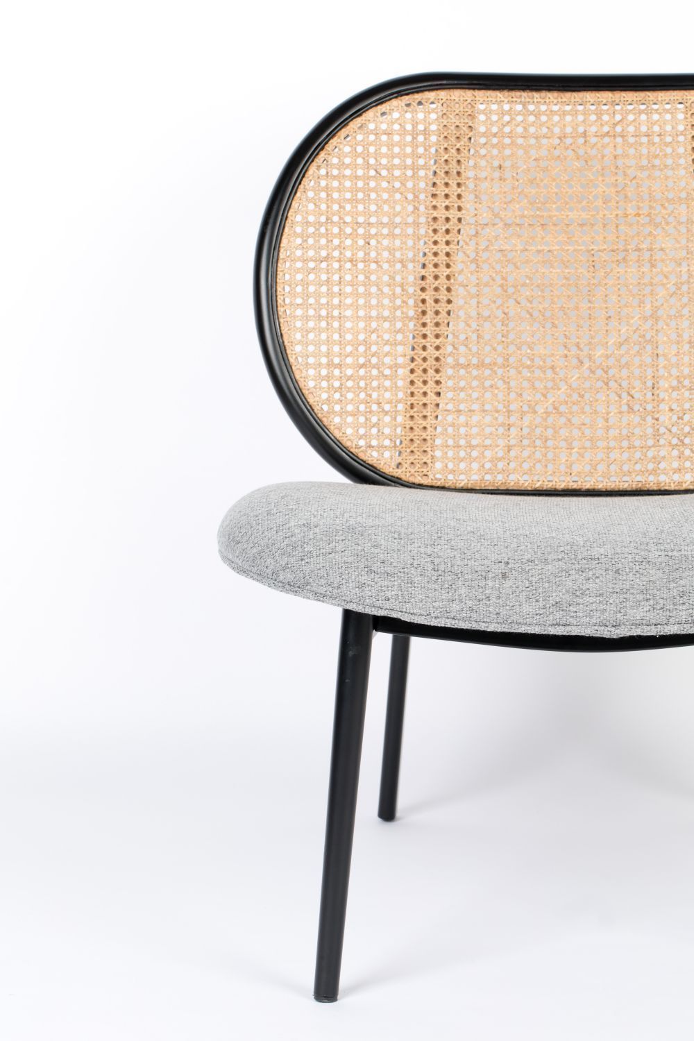 Gray Rattan Lounge Chair | Zuiver Spike | OROA TRADE