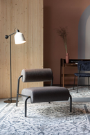 Dark Gray Upholstered Lounge Chair | Zuiver Lekima | DutchFurniture.com