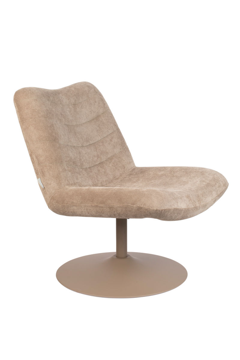 Upholstered Pedestal Lounge Chair | Zuiver Bubba | DutchFurniture.com