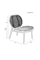 Webbed Rattan Lounge Chair | Zuiver Spike | Dutchfurniture.com