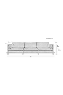 Classic Upholstered 5-Seater Sofa | Zuiver Blossom | Oroatrade.com
