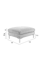 Minimalist Upholstered Hocker | Zuiver Summer | Dutchfurniture.com