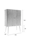 Tambour Sliding Doors Cabinet | Zuiver Barbier | DutchFurniture.com