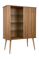 Tambour Sliding Doors Cabinet | Zuiver Barbier | DutchFurniture.com