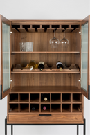 Brown Walnut Wine Cabinet | Zuiver Travis | DutchFurniture.com