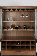 Brown Walnut Wine Cabinet | Zuiver Travis | DutchFurniture.com
