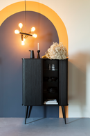 Black Tambour Door Cabinet | Zuiver Barbier | Dutchfurniture.com