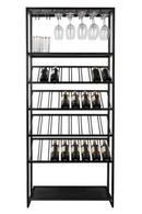 Black Metal Wine Rack | Zuiver Cantor | DutchFurniture.com
