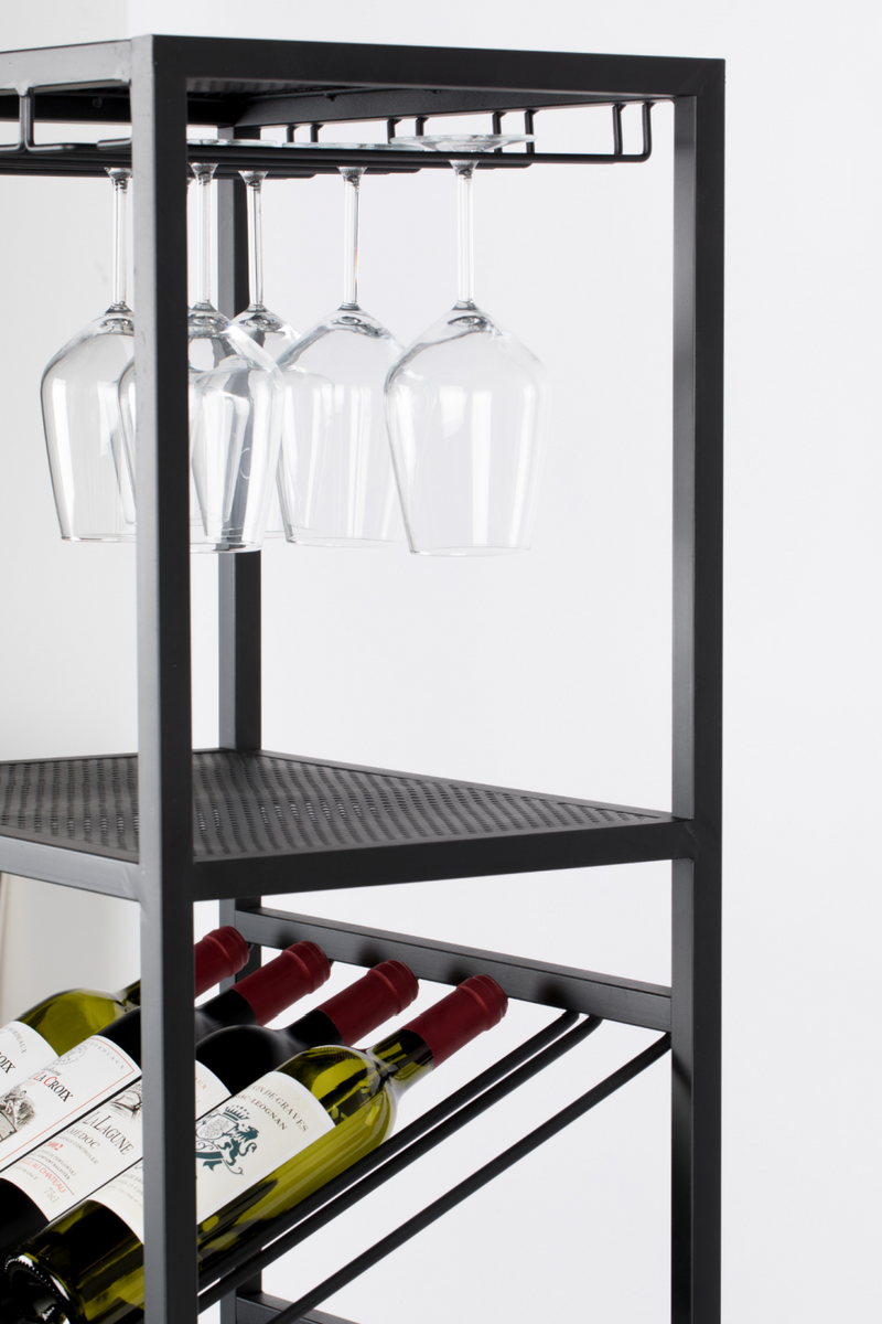 Black Wine Cabinet S | Zuiver | Dutch Furniture | DutchFurniture.com