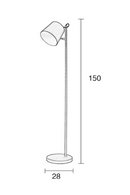 White Adjustable Task Floor Lamp | Zuiver Buckle Head | DutchFurniture.com