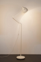 Matt White Metal Floor Lamp | Zuiver Reader | DutchFurniture.com