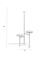 Glass Orb Modern Floor Lamp | Zuiver Orion Charge | Dutchfurniture.com