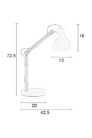 White Shade Desk Lamp | Zuiver Study | DutchFurniture.com