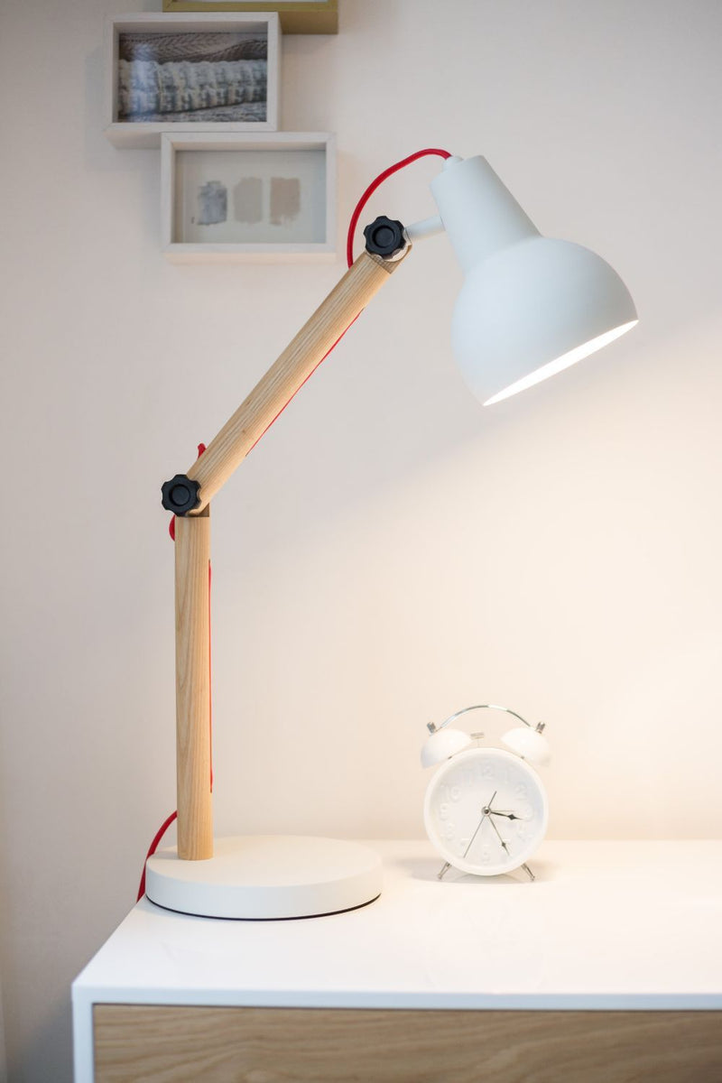 White Shade Desk Lamp | Zuiver Study | DutchFurniture.com