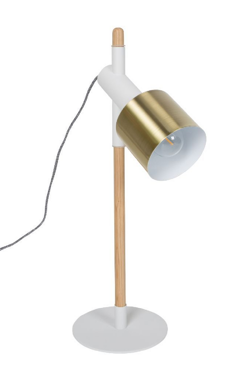 White Gold Task Desk Lamp | Zuiver Ivy | DutchFurniture.com