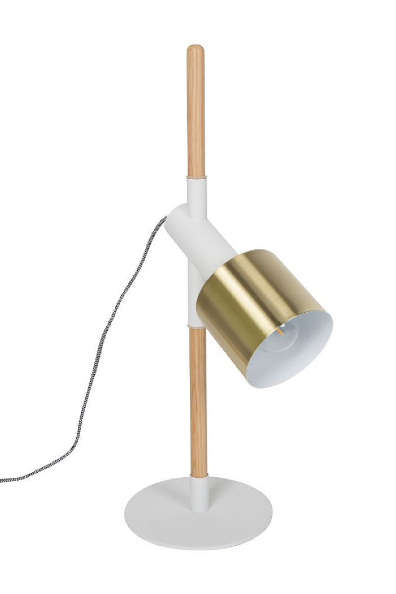 White Gold Task Desk Lamp | Zuiver Ivy | DutchFurniture.com