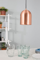 Copper Single Metal Hanging Light | Zuiver Marvel | DutchFurniture.com