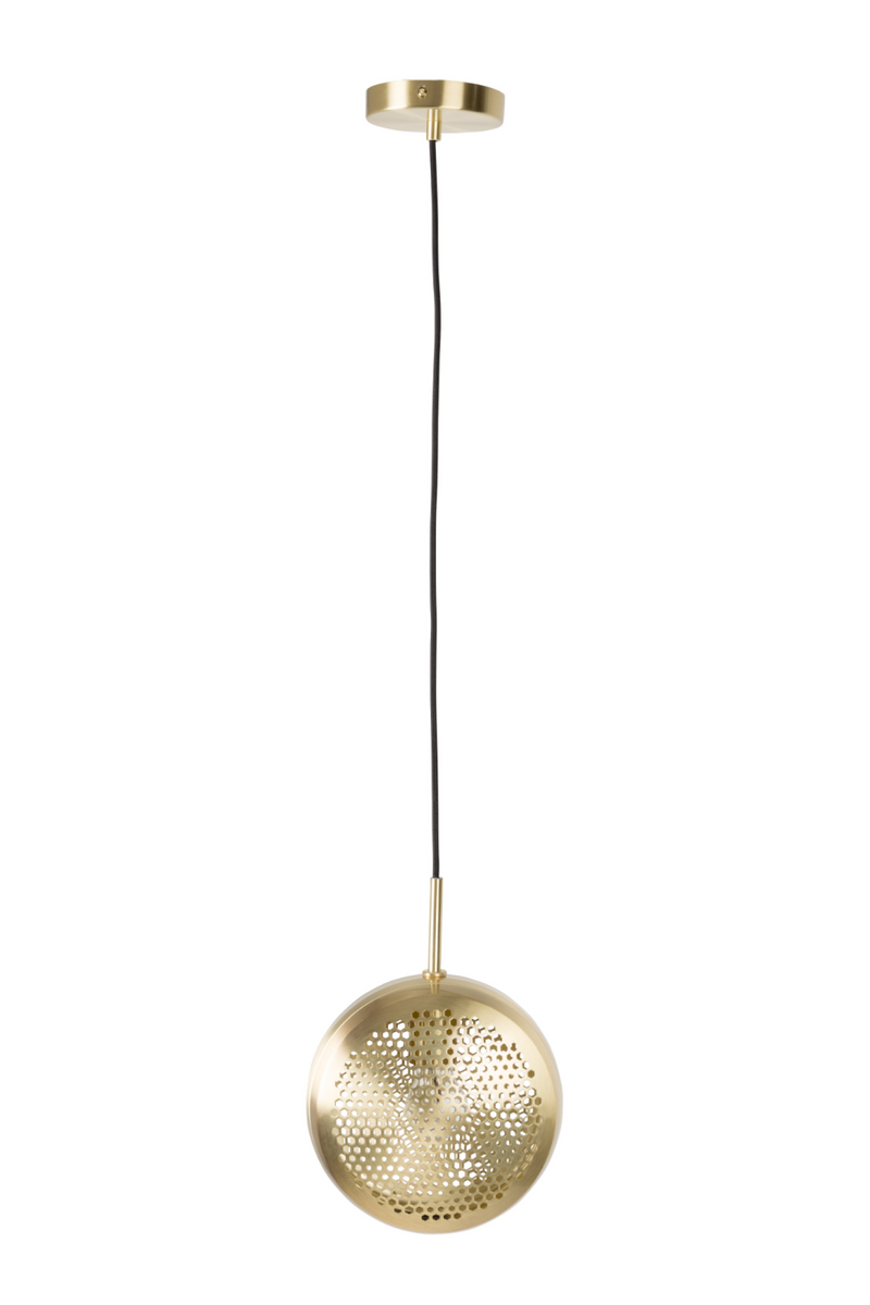 Brass Round Pendant Lamp | Zuiver Gringo Flat | DutchFurniture.com