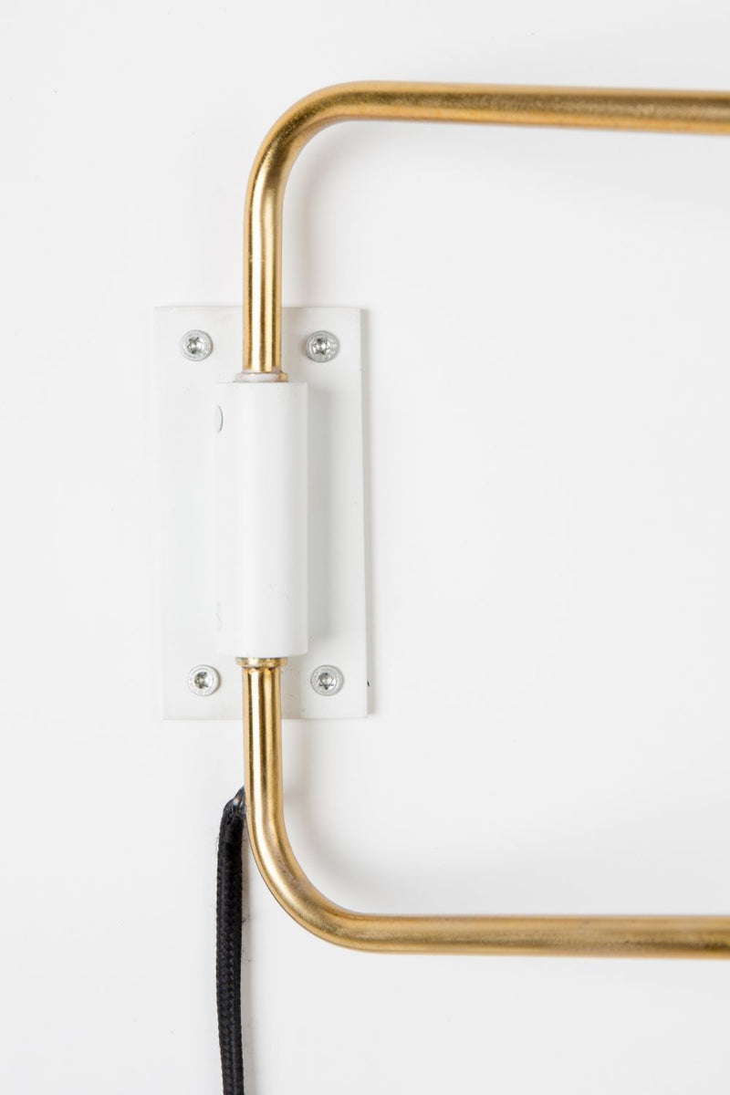 White Swing Arm Wall Lamp | Zuiver Shady | DutchFurniture.com