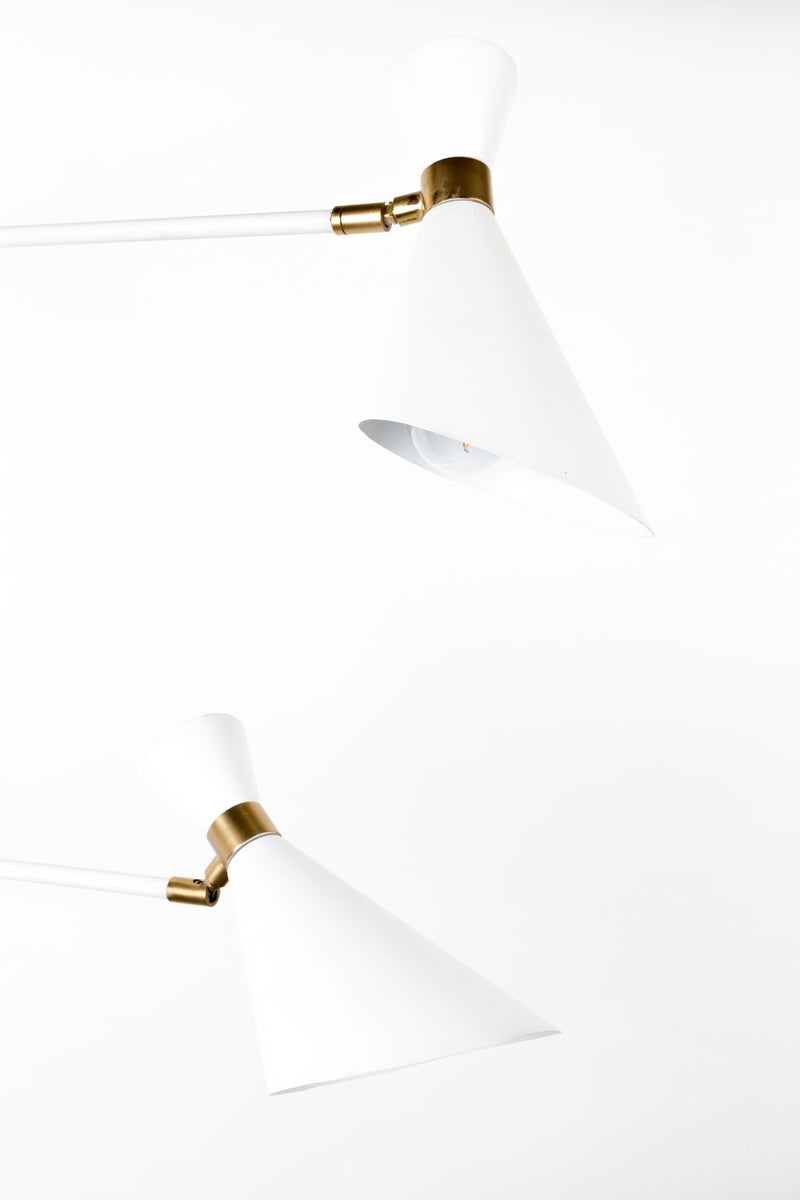 White Double Headed Wall Lamp | Zuiver Shady | OROA TRADE